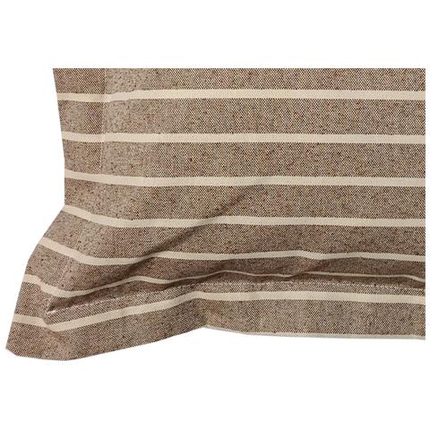 Federa Per Cuscino Arredo Casa Chiusura Zip Fodera Tinto Filo Rigate Sv 50x50 Tortora - Foto 2