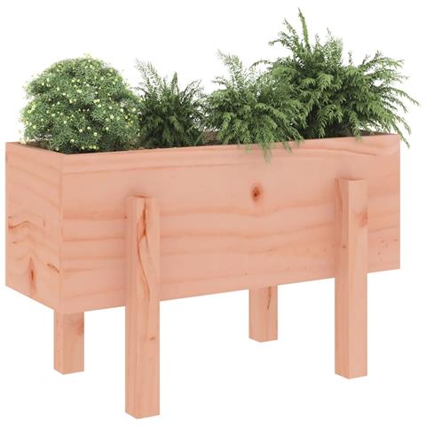 Fioriera Da Giardino 62x30x38 Cm In Legno Massello Di Douglas - Foto 2