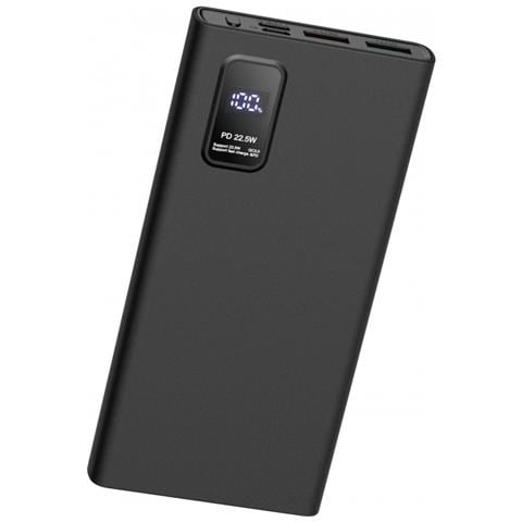 Powerbank 10000mah Pd 20w Display Led E Tecnologia Quick Charge, Nero - Foto 2