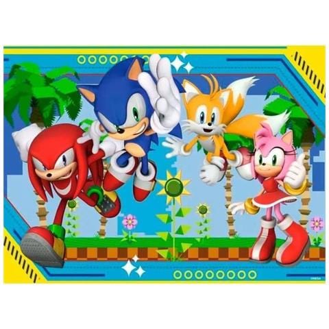 Ravensburger-puzzle 100 Pezzi Xxl - Knuckles, Sonic, Tails E Amy - Foto 1