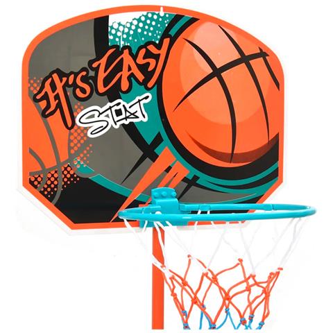 Canestro Da Basket 141 Cm - Modello Easy Stat, Arancione - Foto 1