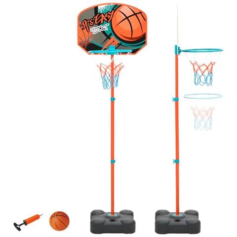Canestro Da Basket 141 Cm - Modello Easy Stat, Arancione - Foto 2