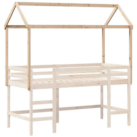 Tetto Per Letto Bambini 217x85,5x154 Cm Legno Massello Di Pino - Foto 3