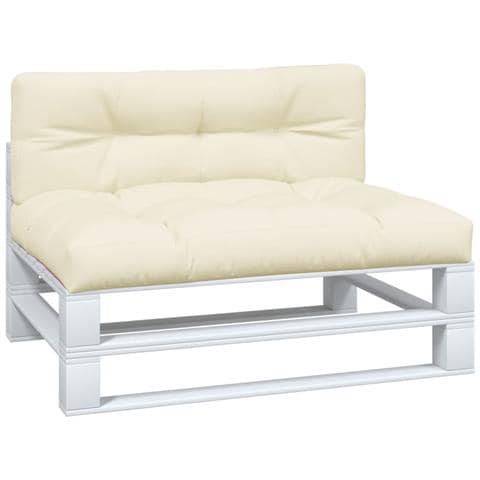 Cuscini Per Pallet 2 Pz Crema In Tessuto - Foto 3