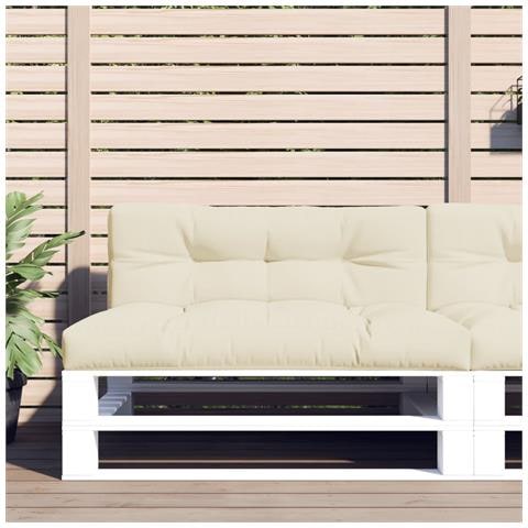 Cuscini Per Pallet 2 Pz Crema In Tessuto - Foto 1