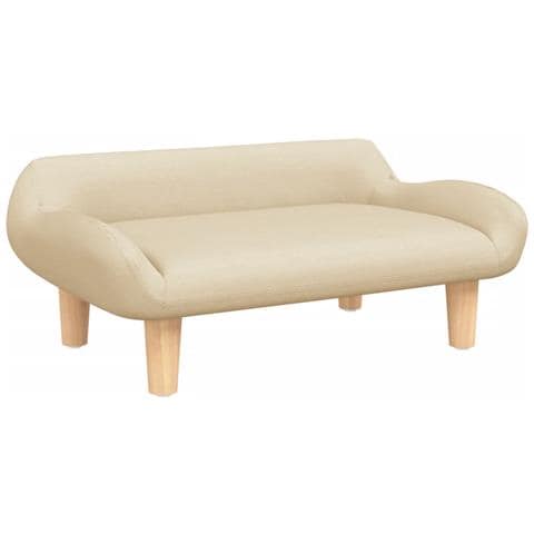 Divano Per Bambini Crema 70x40x24 Cm In Tessuto - Foto 2