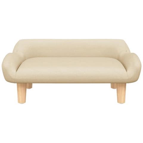 Divano Per Bambini Crema 70x40x24 Cm In Tessuto - Foto 3