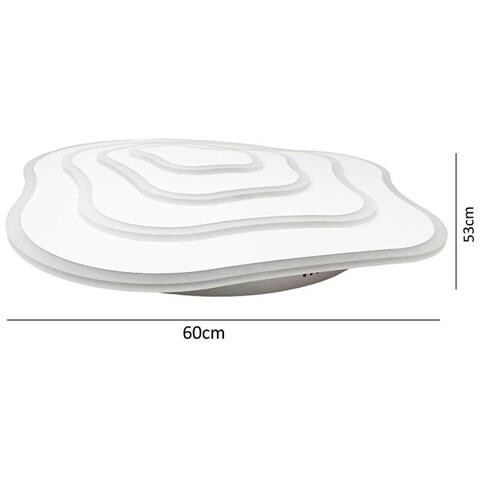 Plafoniera Led Luce Calda 59 W Lampadario A Soffitto Moderno Effetto Onda Pn28bc - Foto 5