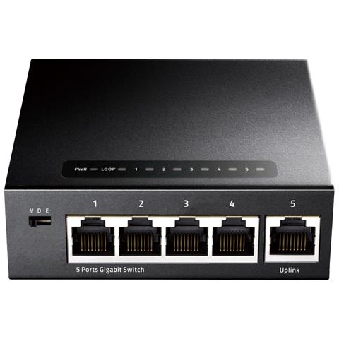 GS105 switch di rete Gigabit Ethernet (10/100/1000) Nero - Foto 1