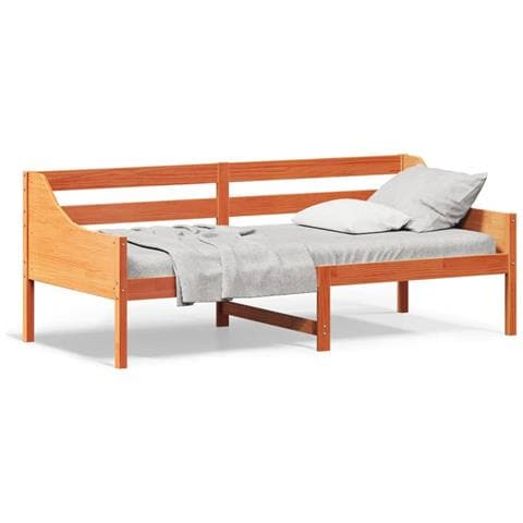 Dormeuse Senza Materasso Marrone Cera 80x200 Cm Legno Di Pino - Foto 2