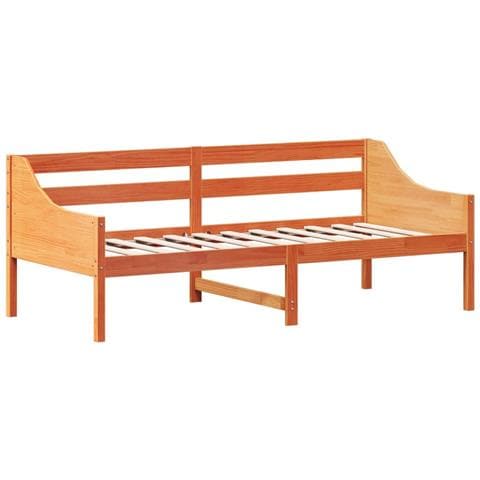 Dormeuse Senza Materasso Marrone Cera 80x200 Cm Legno Di Pino - Foto 3