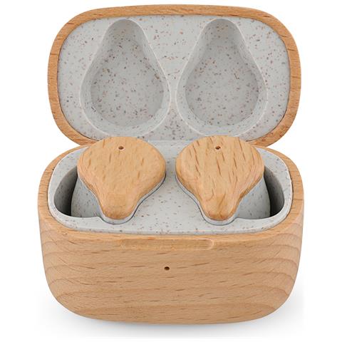 Auricolari Wireless Tws163 Prixton Cuffie Con Design Eco Legno - Bluetooth 5.4 - Tecnologia Enc - Foto 1