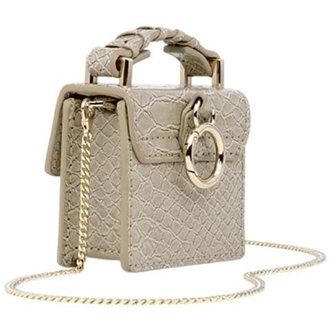 Borsa Mini Per Airpods Any Generation Modello Cleo Con Tracolla Regolabile, Beige - Foto 4