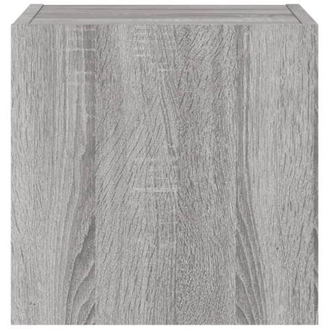 Mobile TV a Parete con Luci LED Grigio Sonoma 30,5x35x30 cm - Foto 10
