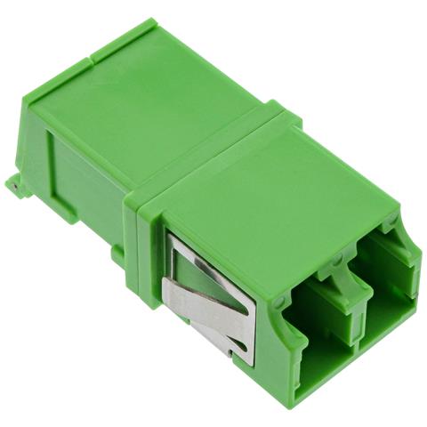 Adattatore in fibra ottica Duplex LC /LC SM ceramica, verde - Foto 1