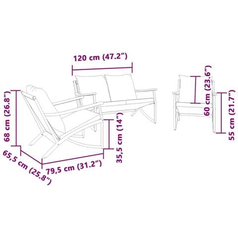 Set Mobili Da Balcone 3 Pz Con Cuscini Nero In Acciaio - Foto 3