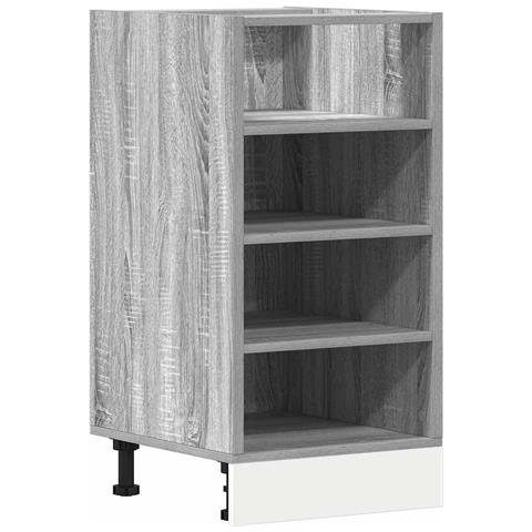 Armadio Inferiore “Riga” Grigio Sonoma 40x44,5x81,5 cm - Foto 1