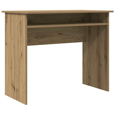 Scrivania Rovere Artigianale 90x50x74 Cm In Legno Multistrato - Foto 2