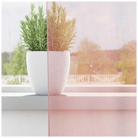 Tende In Voile Con Occhielli 2 Pz Rosa Chiaro 140x300 Cm - Foto 3