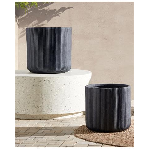 Vaso Per Piante Oreoi 37 Cm Grigio Grafite - Foto 1
