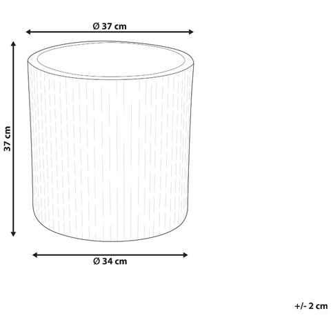 Vaso Per Piante Oreoi 37 Cm Grigio Grafite - Foto 6