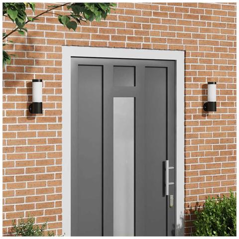 Lampade da parete vi daXL 2 pezzi Acciaio inox nero IP44 - Foto 2