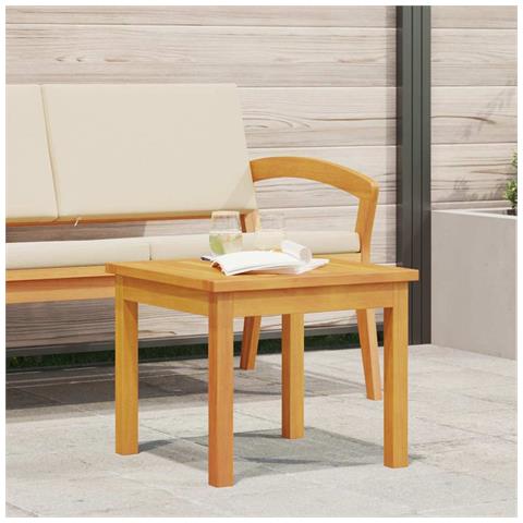 Tavolino  45x45x38 cm in legno massello di acacia - Foto 2