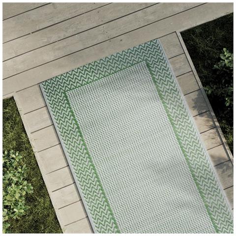 Tappeto da Esterno ARAKIL Verde 80x250 cm in PP - Foto 2