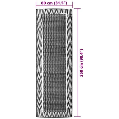 Tappeto da Esterno ARAKIL Verde 80x250 cm in PP - Foto 6