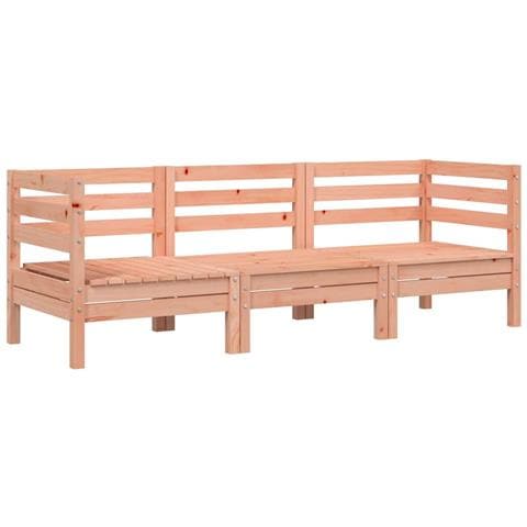 Divano da Giardino 3 Posti in Legno Massello di Douglas - Foto 1