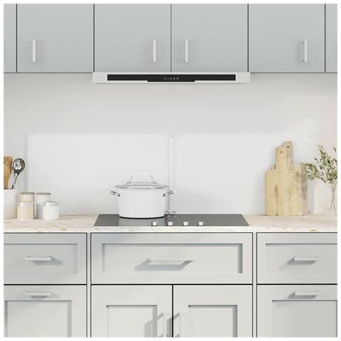 Paraschizzi per Cucina 2 pz Trasparente 70x60cm Vetro Temperato - Foto 2