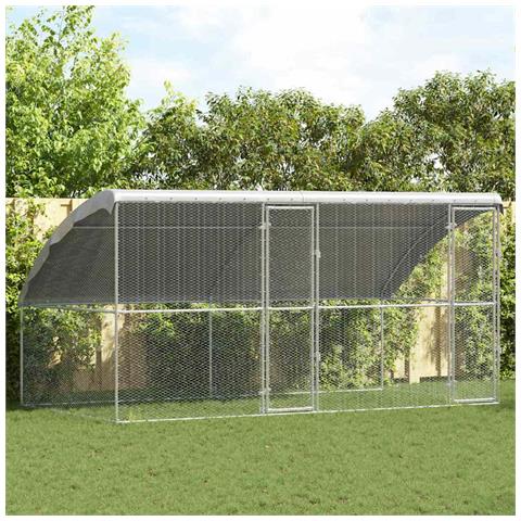 Gabbia per polli Argento 400 x 200 x 198.5 cm Acciaio zincato - Foto 2