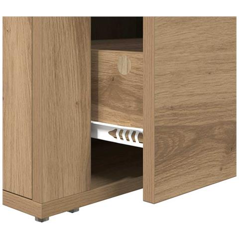 Armadio da Notte rovere artigianale 60 x 36 x 45 cm - Foto 9