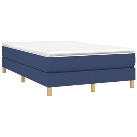 Giroletto a Molle con Materasso Blu 120x190 cm in Tessuto - Foto 1