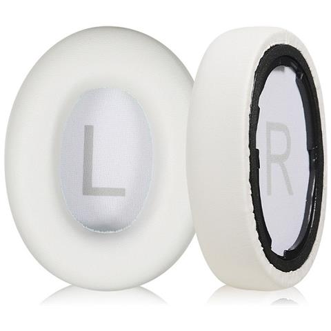 Cuscinetti Auricolari Di Ricambio In Pelle Proteica Bianca Compatibili Con Cuffie Qcy H3 E Tozo Ht2 - Confezione Da 2 - Foto 1