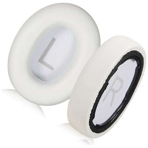 Cuscinetti Auricolari Di Ricambio In Pelle Proteica Bianca Compatibili Con Cuffie Qcy H3 E Tozo Ht2 - Confezione Da 2 - Foto 2