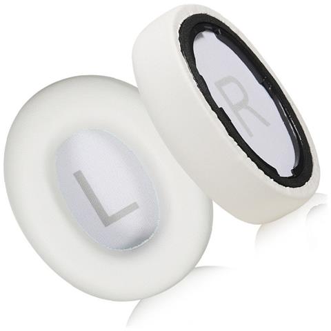 Cuscinetti Auricolari Di Ricambio In Pelle Proteica Bianca Compatibili Con Cuffie Qcy H3 E Tozo Ht2 - Confezione Da 2 - Foto 3