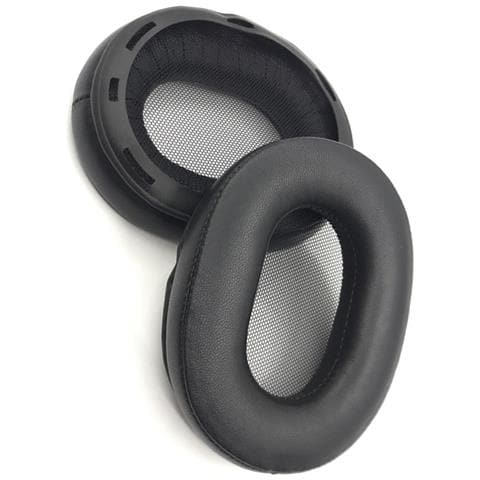 2 Cuscinetti Auricolari Di Ricambio In Pelle Di Pecora Per Cuffie Sony Mdr-1r/1rmk2 Black - Foto 2