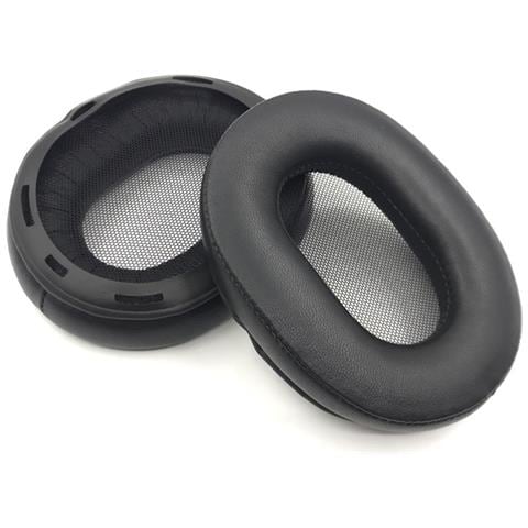 2 Cuscinetti Auricolari Di Ricambio In Pelle Di Pecora Per Cuffie Sony Mdr-1r/1rmk2 Black - Foto 1