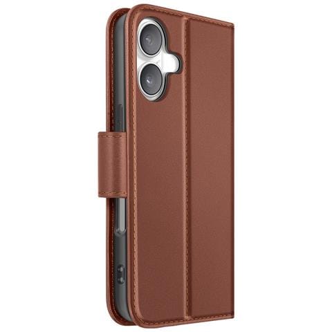 Custodia A Portafoglio Per Iphone 16 Plus In Pelle Premium Con Funzione Stand - Foto 1