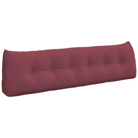 Cuscino per Schiena Rosso Vino 180 x 24 x 50 cm Tessuto - Foto 1