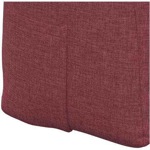 Cuscino per Schiena Rosso Vino 180 x 24 x 50 cm Tessuto - Foto 9