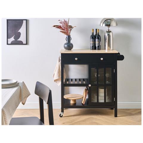 Carrello Portavivande Genoa Nero - Foto 1