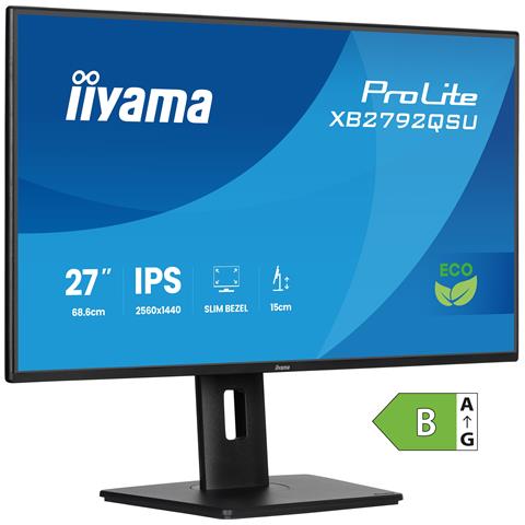 ProLite XB2792QSU-B1 Monitor PC 68,6 cm (27") 2560 x 1440 Pixel Quad HD Nero - Foto 1