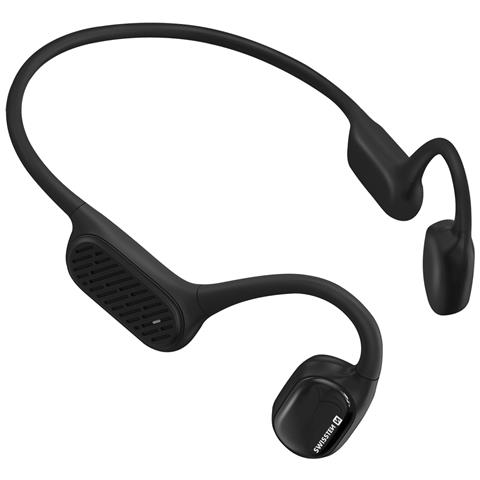 Caschi A Conduzione Ossea Wireless, Comodi, Aperti, Con 32 Gb Di Memoria E Resistenti All'acqua Ip68., Nero - Foto 1