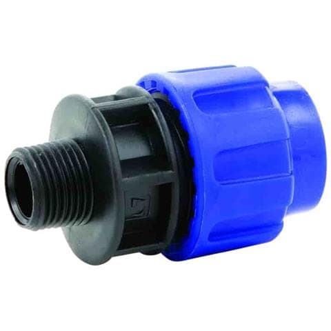 Raccordo Pe 20mm X 1 Ag Giunto A Compressione Per Tubo Polietilene - Foto 1