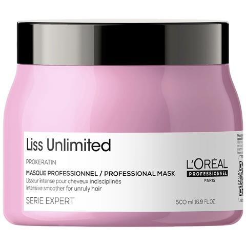 L'oreal Professionnel, Serie Expert Liss Unlimited, Maschera Crema Trattamento Capelli, Per Levigare, 500 Ml - Foto 1