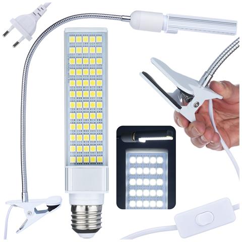 Illuminatore Per Microscopio Con Collo Di Cigno E Clip 60xled - Alta Luminosità, Materiale Durevole, 20w, Cavo 120cm | Uso Universale - Foto 1