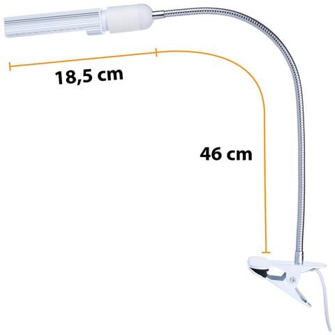 Illuminatore Per Microscopio Con Collo Di Cigno E Clip 60xled - Alta Luminosità, Materiale Durevole, 20w, Cavo 120cm | Uso Universale - Foto 8