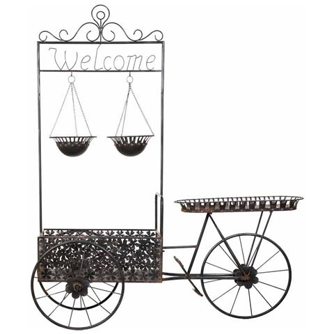 Carrello Espositivo In Metallo Nero 194,95x73,03x237,49h Cm - Foto 2